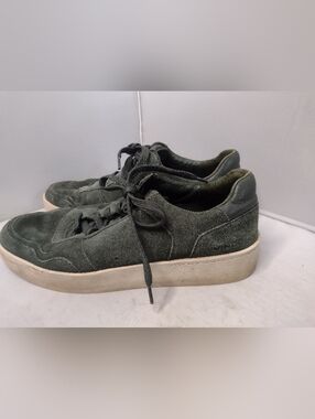 Vince Men’s Peyton Suede Oxford Sneakers Shoes 9 Green Lace Up LL